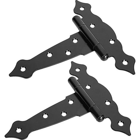 2 pièces Charnières Lourdes pour Portes Bois (1/5)