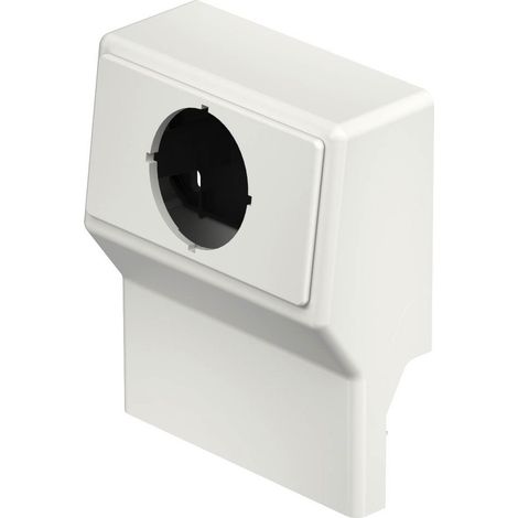 OBO Bettermann Soporte de dispositivo SL 50/70 vacío con cubierta 9010 cloruro de polivinilo blanco puro RAL 9010, 6132229