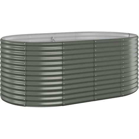 Maison Exclusive - Letto Giardino Acciaio Zincato 175x100x68cm Grigio (1/5)