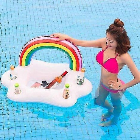 Porte-gobelet gonflable, réutilisable et facile à nettoyer, forme ronde, bac à eau chaude pour piscine (1/5)