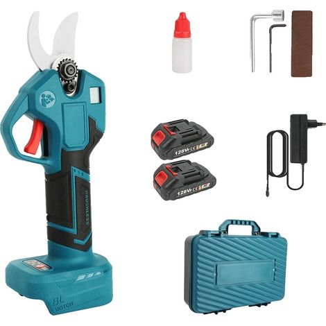 Sécateur Électrique, Moteur Sans Balais, 4 Réglages de Vitesse, 2 Batterie (1/2)