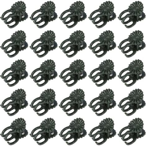 60 Pcs Pinces à orchidées, pinces à plantes, pinces à vigne, pinces à orchidées pour plantes Clips de support de plantes de jardin en plastique Clips de petites vignes vertes pour soutenir les (1/4)