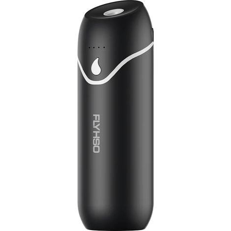 Diffuseur d'huiles essentielles sans eau (noir), type flacon, diffuseur d'arômes automatique, rechargeable par USB, 4 vitesses (1/5)