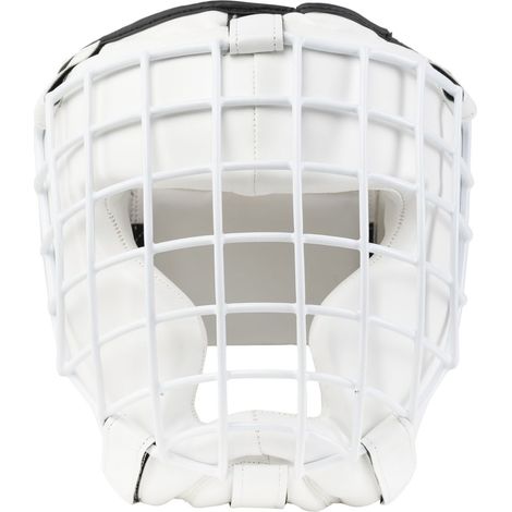 Evolution MMA PU Boxhelm Weiß mit Gitter (1/5)