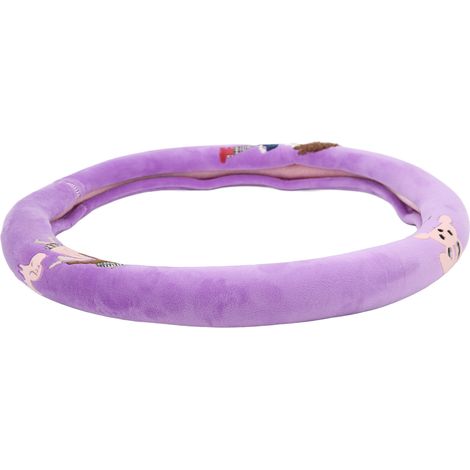 Volant Coussin Housse Rond 15 Pouces Protecteur Universel Cartoon Doux Polaire Chaud Confortable Mains Violet Homme Femme (1/5)