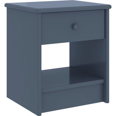 Bedside Cabinet Light Grey 35x30x40 cm Solid Pinewood vidaXL (1/5)