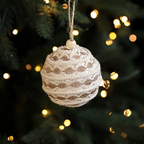 Boule De Noel - En Plastique Blanc - 15,5 X 7,8 X 7,8 Cm - Avec Anneau De Suspension - Décoration Pour Arbre De Noël - Lot De 12 (1/5)