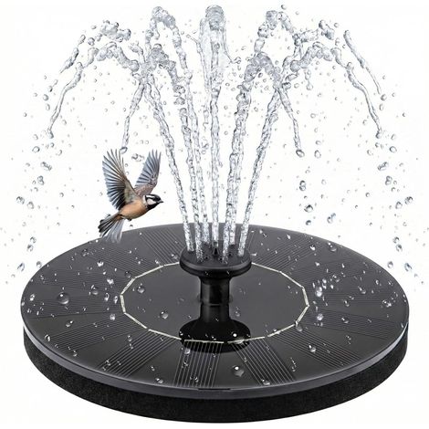 Solarbrunnen, schwimmende Solarpumpe, geeignet für Vogeltränken Für Gärten, Teiche, Terrassen, Außendekoration – 16 cm (1/5)