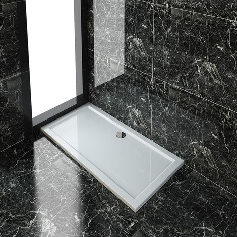 ELEGANT Rectangular 1400 x 700 x 40 mm Shower Tray for Shower Enclosure Cubicle + Waste Trap (1/5)