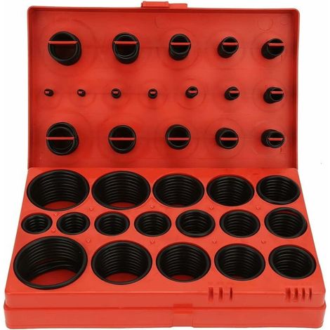 Joint torique - 419PCS 32 Tailles Assortiment de Joints toriques Noirs Ensemble de Joint d'étanchéité Kit de Joint torique Universel en Caoutchouc avec boîte-LIAIKI (1/5)