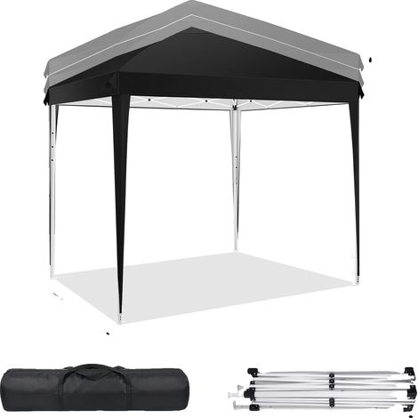 Tente Canopy Extérieure, Hauteur Réglable, Protection Contre le Soleil et la Pluie, 3M Noir (1/2)