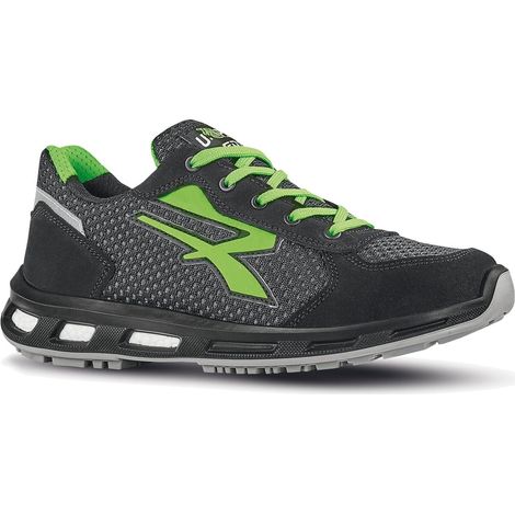 Scarpe di sicurezza basse NATE 01 FO ESD SRC - Nero/Verde 44 (1/4)