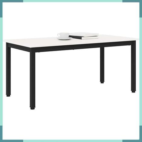 892766 Table basse Blanc 100 x 50 x 45 cm Bois de pin massif (1/5)