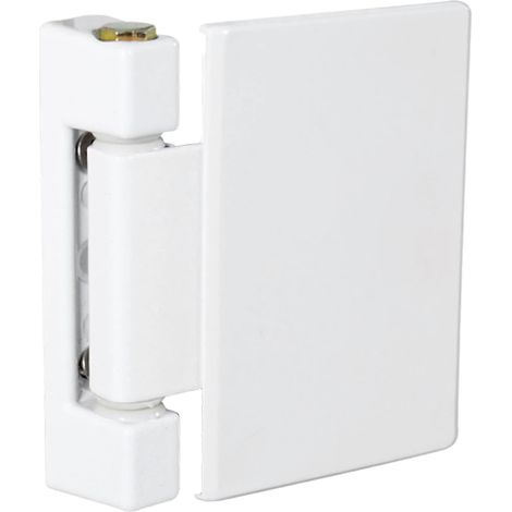 2 pièces, charnières pour portes en acier, charnières robustes à forte capacité de charge, rainure réglable de 17 à 20 mm, blanc (1/5)