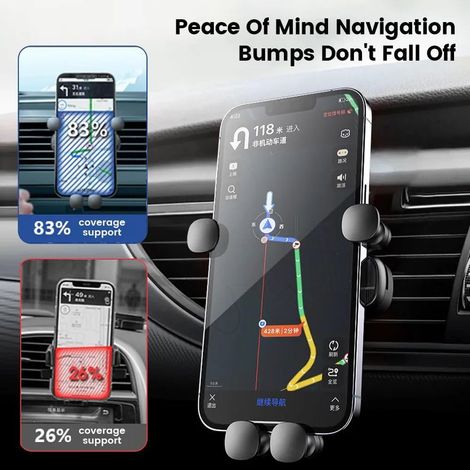 Porte Téléphone Voiture MagnéTique Pliant RéGlable en Hauteur Support Téléphone Voiture pour La Voiture 360° De Rotation De Bord Support De Voiture Fit Iphone Smartphones (1/5)