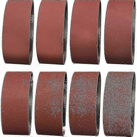 Schleifband 40-320 Körnung, 100 x 610 mm – Schleifen, Polieren und Staubentfernung, Mehrkorn-Set für Metalle und Holz (1/5)