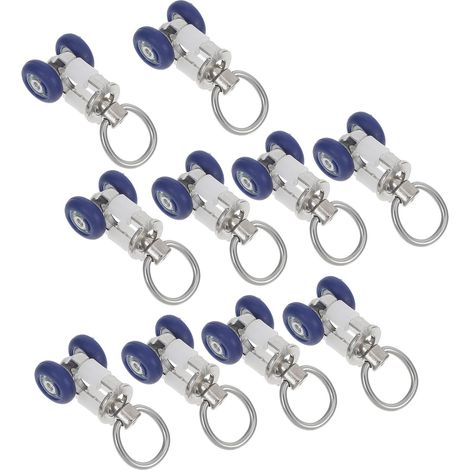 roulettes de Rideaux Coulissants en Acier Inoxydable 10 Pièces (1/5)