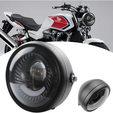 Harley-Davidson motorcycle/electric vehicle parts modification: 6.5" vortex spiral LED headlight, white high and low beams