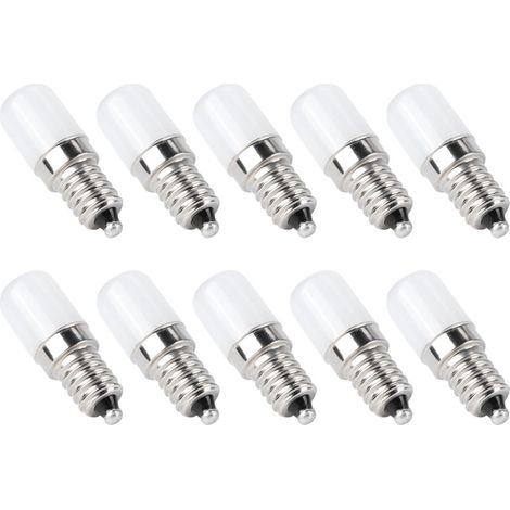 10 pièces Ampoule E14 1,5W Blanc Chaud pour Lustre Applique Éclairage Maison 110V AC
