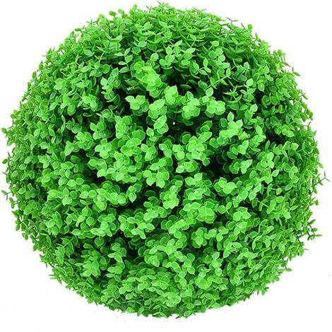 Boule de gazon artificiel, boule végétale topiaire artistique, boules de plantes artificielles réalistes pour la décoration de mariage, d'anniversaire, de fête, d'intérieur et d'extérieur (1/5)