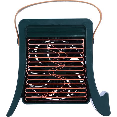Tragbarer LED-Luftbefeuchter-Ventilator mit USB-Ladefunktion für Wohn- und Esszimmer (Grün) (1/5)