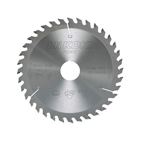 Hitachi – Lame de scie circulaire Ø235mm 24 dents alésage 30mm – Pour bois dur et teck – 752455 (1/4)