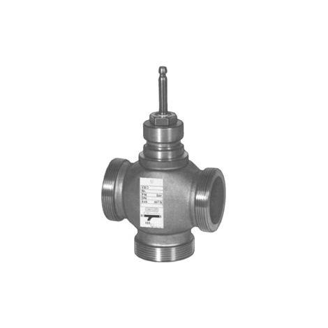 Vanne trois voies PN16 DN15 kvs=4 course=20mm vissée en bronze