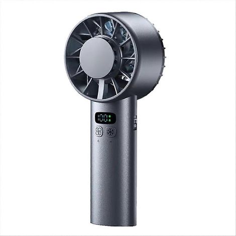 Compresse de glace, ventilateur de refroidissement haute vitesse, ventilateur portable rechargeable par USB, affichage numérique LED, idéal pour les voyages et les activités de plein air. (1/5)