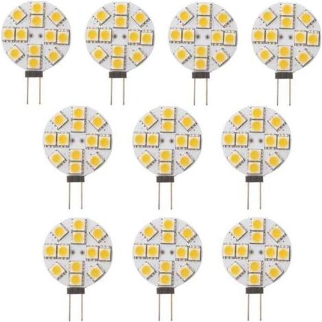 10x Nicht dimmbare G4 LED-Lampe Warmweiß 2700K 180 ° 20W Ersatz-Halogenlampe für Küche, Wohnmobil, Wohnwagen, Anhänger, Boot, 12V DC Ersatz (1/5)