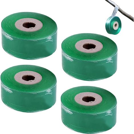 Rubans De Greffage,3cm Ruban De Greffage D'Arbres Fruitiers,Ruban Greffe Plante,Ruban Extensible De Greffe d'arbre,Rouleau Ruban De Jardinage,Etirable Bande Barrière,Greffage(4 Pièces) (1/5)