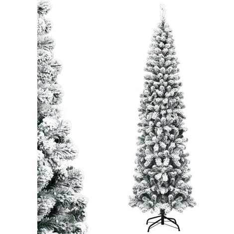 Costway – Sapin de Noël artificiel 230 cm – 641 branches en PVC – Support métallique pliable – Décoration pour maison, bureau, magasin (1/5)