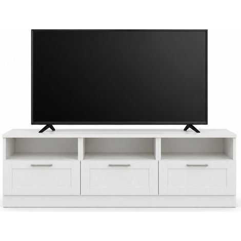 Mueble televisión Brise acabado blanco, 51cm(alto) 180cm(ancho) 40cm(largo) (1/3)