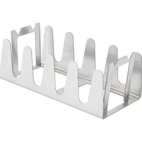 Support à gril en acier inoxydable portable multifonction pour côtes levées, idéal pour barbecue en plein air, camping et jardin. Dimensions: 19.5x9.8x7.6cm.