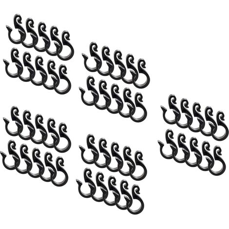 HaGa® Schlauchhaken Hängeclip für Tropfschlauch Schlauchclip Schlauchhalter 50 St (1/5)