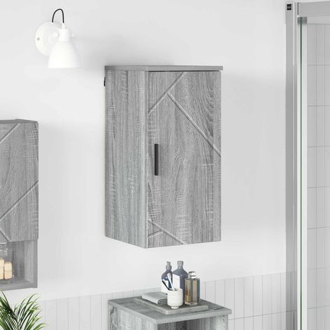 Meuble de rangement salle de bain mural Gris Sonoma en bois d’ingénierie 30 x 31,5 x 61 cm - PANGIVO (1/5)