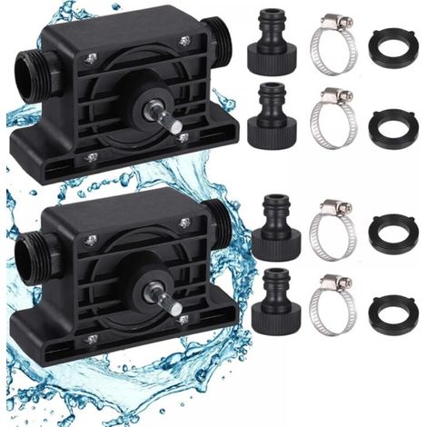 Pompe de forage électrique, mini pompe à eau, pour le pompage rapide d'huile, d'eau, de liquide, adaptée à un usage domestique (2 ensemble) (1/4)