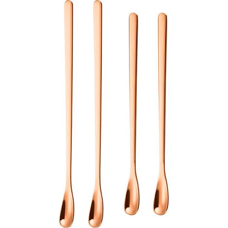 Cuillère À Mélanger Café - En Acier Inoxydable - Pour Boissons Chaudes Et Froides - Lot De 4 Pièces (1/5)