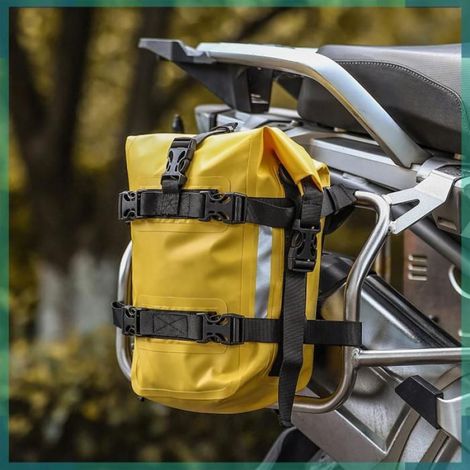 sac de barre de protection de moto Sac de pare-chocs de moto étanche 5L, sac de cadre latéral de moto, sac auto pour Noir (1/5)