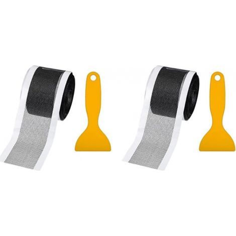 Plastic filter, self-cleaning hair filter for shower drain, disposable PVC floor drain sticker, 70 mm x 10 m, 2 pieces (1/5)