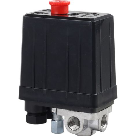 Interruptor de presión automático vertical de cuatro vías de 90-120 PSI para exportación transfronteriza, compresor de aire de 15 A y 6-8 kg. (1/5)