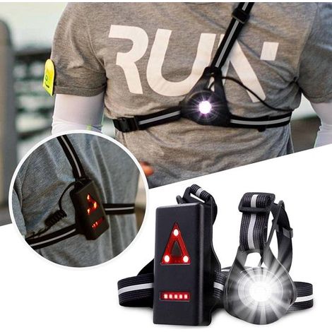 Lauf- und Brustleuchte, LED-Brustleuchte speziell zum Laufen, 90° verstellbarer Winkel, Gassi-Service (1/5)