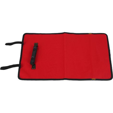 Coffre à outils grande capacité, sac à roulettes robuste, kit de réparation polyvalent, mallette universelle rouge. (1/5)