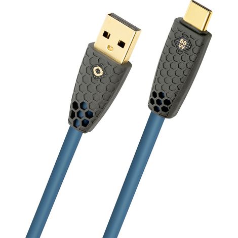Oehlbach Câble USB USB-C® mâle, USB-A mâle 1 m pétrole blindage par tresse, gaine TPE D1C9578
