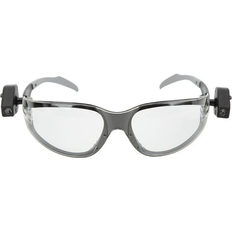 Lunettes de protection LED rétractables avec lampe de lecture, verres en polycarbonate, résistantes aux chocs, à la buée et au vent, pour hommes et femmes. Idéales pour la maison. (1/5)