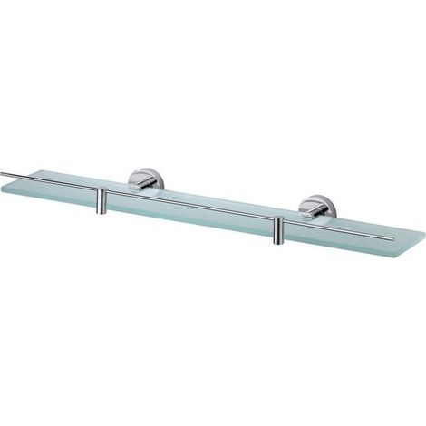 Kosmos Étagère - 60x12cm - verre - chrome (1/2)