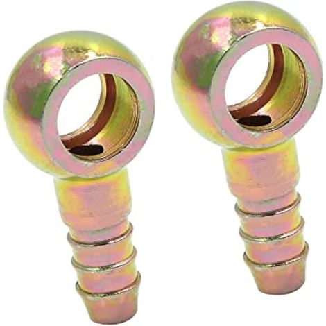 A Moto 8mm ID Tuyau Barbillon 12mm Banjo Raccord Carburant Ligne (Ensemble de 2) (1/4)