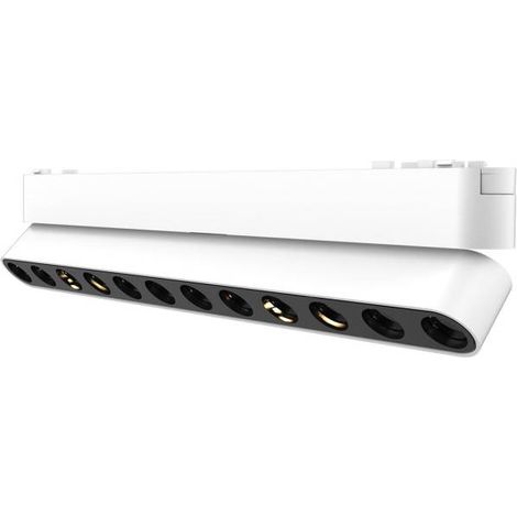 Foco carril SNOW SLIM 252mm Basculante 48V, 12W, 24º, blanco, Blanco cálido (1/4)