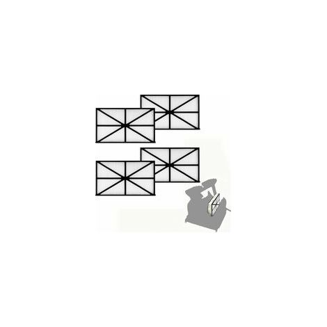 Paquete de 4 filtros robóticos para piscinas Rcx70101, cartuchos de repuesto para filtros robóticos Hayward AquaVaC TigerShark SharkVac, cartuchos de filtro para piscinas 827261