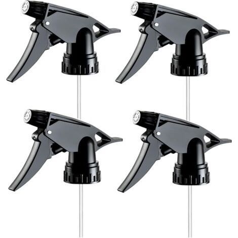 Set mit 4 Kunststoff-Sprühflaschen – Auslaufsicheres Ersatzteil. Robuster Sprühkopf. Sprühdüse für Flaschen von 28 bis 400 ml. 453,6 g (1/5)