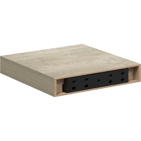 Maison Exclusive - Schwebendes Wandregal Eichefarben 23x23,5x3,8 (1/5)